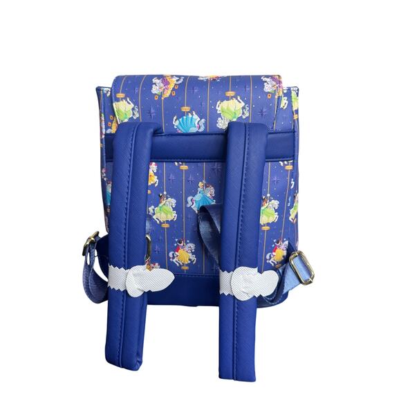 NWT Loungefly HT Disney Princess Carousel All Over Print Drawstring Backpack main image 5